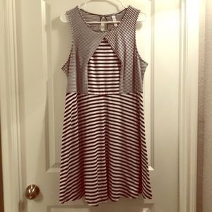 Black and White Striped Dress